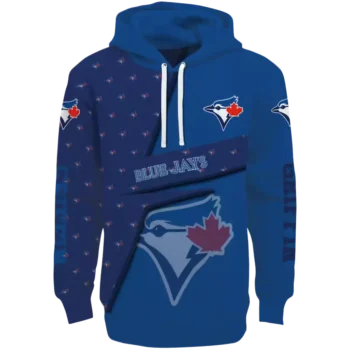 Toronto Blue Jays Abstract Shape Custom Blue Hoodie - Stylish Fan Gear