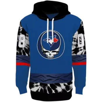 Toronto Blue Jays Grateful Vibes Custom Blue Hoodie