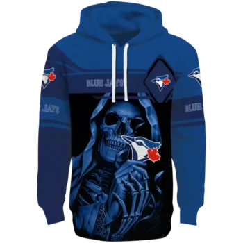 Toronto Blue Jays Grim Reaper Hoodie – Custom Blue Black Design