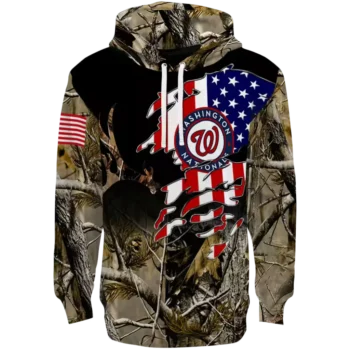 Washington Nationals Tree Camo Hoodie – Custom MLB Fan Gear