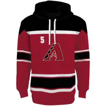 Custom Arizona Diamondbacks Red Striped Hoodie – Men’s & Women’s