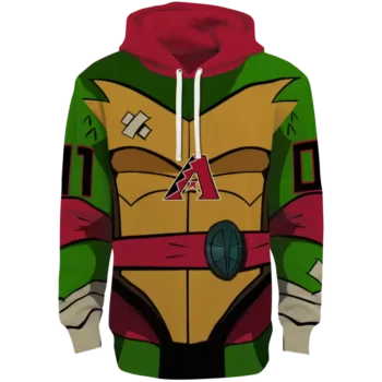 Arizona Diamondbacks Custom Superhero Armor Red Green Hoodie