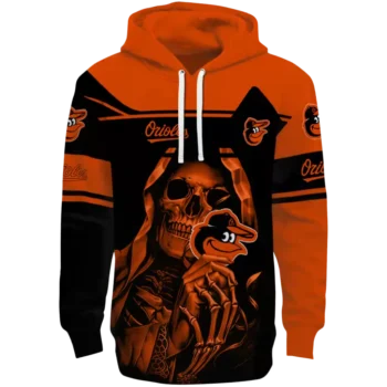 Baltimore Orioles Grim Reaper Hoodie - Custom Orange & Black Gear