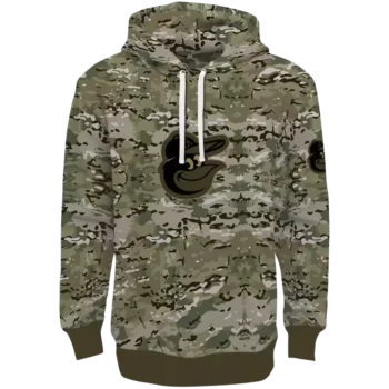 Baltimore Orioles Military Style Custom Hoodie - Personalized Gear