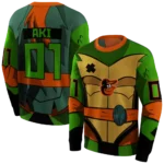 customized-baltimore-orioles-superhero-armor-orange-green-hoodie-best-selling.webp