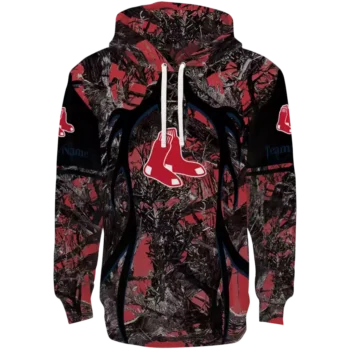 Boston Red Sox Hunting Hoodie – Custom Red & Black Design