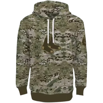 Custom Boston Red Sox Military Hoodie – Personalized MLB Gear