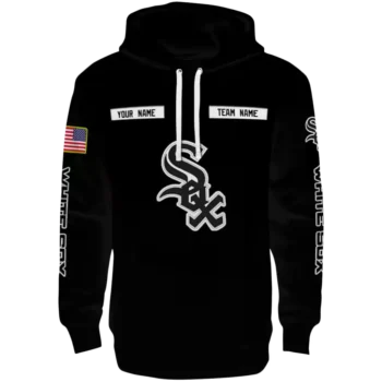 Chicago White Sox Punisher Skull Black Hoodie – Custom Design