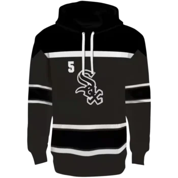 Chicago White Sox Custom Black Striped Hoodie – Men & Women