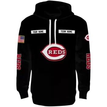 Cincinnati Reds Punisher Skull Black Hoodie – Custom MLB Gear