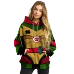 customized-cincinnati-reds-superhero-armor-red-green-hoodie-best-selling.webp
