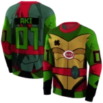 customized-cincinnati-reds-superhero-armor-red-green-hoodie-best-selling.webp