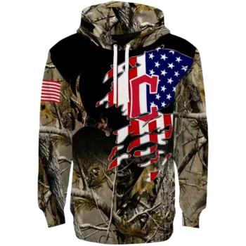Cleveland Guardians Custom Tree Camo Hoodie – Personalized Gear