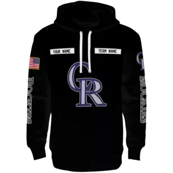 Colorado Rockies Punisher Skull Black Custom Hoodie – MLB Gear
