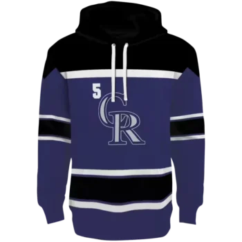 Custom Colorado Rockies Blue Striped Hoodie – Men's & Women's