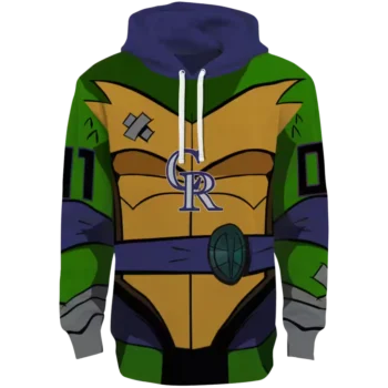 Colorado Rockies Superhero Armor Hoodie – Blue & Green Custom