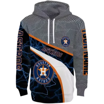 Houston Astros Custom Hex Mesh Hoodie - Blue Black Gray