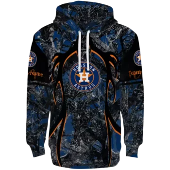 Houston Astros Hunting Hoodie - Custom Blue Black Pullover