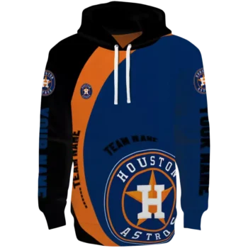 Houston Astros Hoodie - Customized Minimalist Blue Black Design