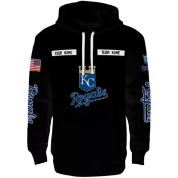 Kansas City Royals Punisher Skull Black Custom Hoodie