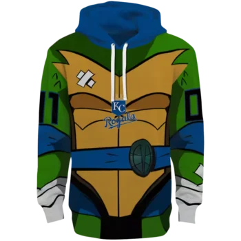 Custom Kansas City Royals Superhero Hoodie - Royal Blue Green