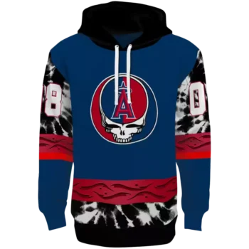 Personalized LA Angels Grateful Vibes Blue Hoodie – Custom MLB Gear