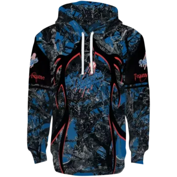Los Angeles Dodgers Hunting Hoodie - Custom Blue Black Sweatshirt