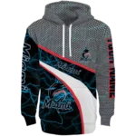 customized-miami-marlins-hexagonal-mesh-blue-black-gray-hoodie-best-selling.webp