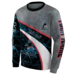 customized-miami-marlins-hexagonal-mesh-blue-black-gray-hoodie-best-selling.webp