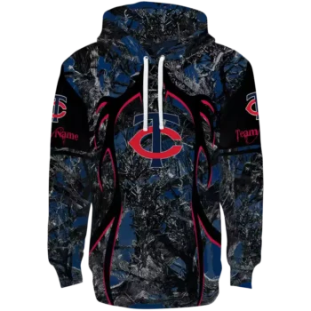 Minnesota Twins Hunting Hoodie - Custom Navy Black Sweatshirt