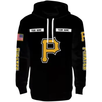 Pittsburgh Pirates Punisher Skull Black Hoodie – Custom Design