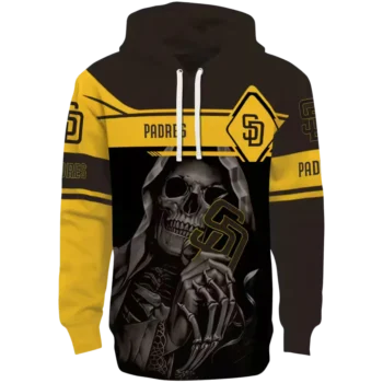 San Diego Padres Grim Reaper Hoodie - Custom Brown & Black Design