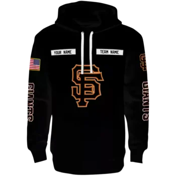San Francisco Giants Punisher Skull Black Custom Hoodie