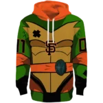 customized-san-francisco-giants-superhero-armor-orange-green-hoodie-best-selling.webp