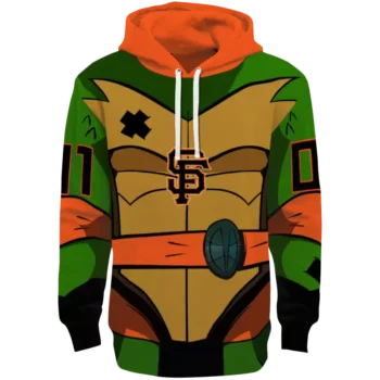 San Francisco Giants Superhero Armor Orange Green Custom Hoodie