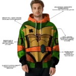 customized-san-francisco-giants-superhero-armor-orange-green-hoodie-best-selling.webp