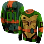 customized-san-francisco-giants-superhero-armor-orange-green-hoodie-best-selling.webp