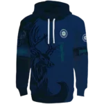 customized-seattle-mariners-deer-silhouette-navy-blue-hoodie-best-selling.webp