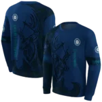 customized-seattle-mariners-deer-silhouette-navy-blue-hoodie-best-selling.webp