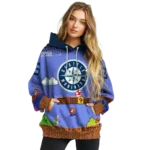 customized-seattle-mariners-mario-blue-black-hoodie-best-selling.webp