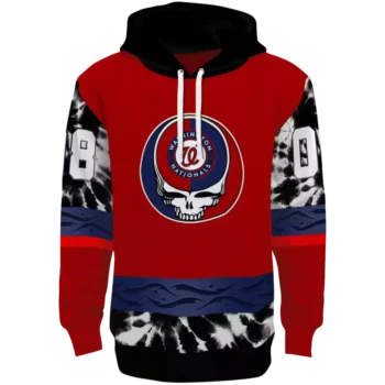 Washington Nationals Custom Red Hoodie – Grateful Vibes Design