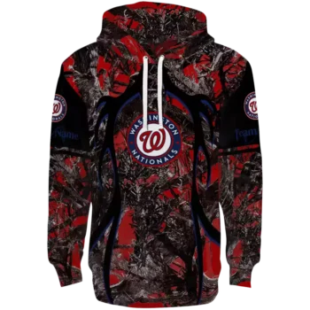Washington Nationals Hunting Hoodie - Custom Red & Black Design