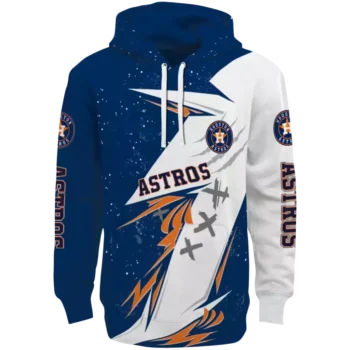 Houston Astros Blue White Dynamic Slash Hoodie – Official MLB Gear