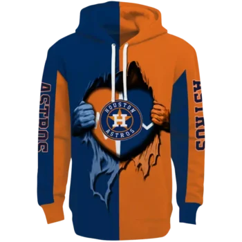 Houston Astros Blue Hoodie with Heartbeat Graphic – Men's/Ladies'