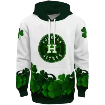 Houston Astros White Green Lucky Motif Hoodie – MLB Fan Gear