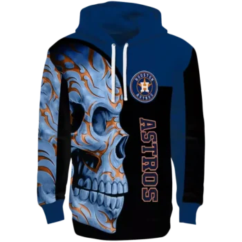 Houston Astros Skull Hoodie Blue Black – MLB Fan Gear
