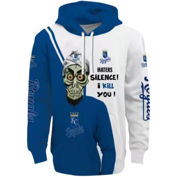Kansas City Royals Skull Hoodie - Royal Blue Achmed Design