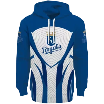 Kansas City Royals Royal Blue Black Hoodie – Concentric Lines Design