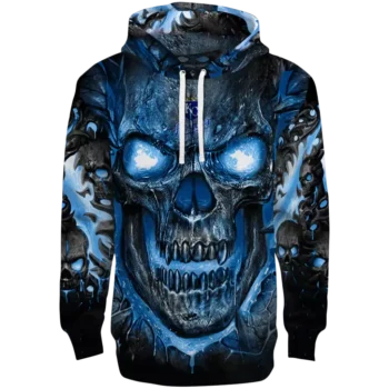 Kansas City Royals Demonic Skull Hoodie - Royal Blue & Black