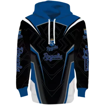 Kansas City Royals Royal Blue Black Futuristic Hoodie